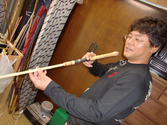 Yahoo!オークション - 島田天明 天明 中通し竿 和竿 竹竿 約258cm